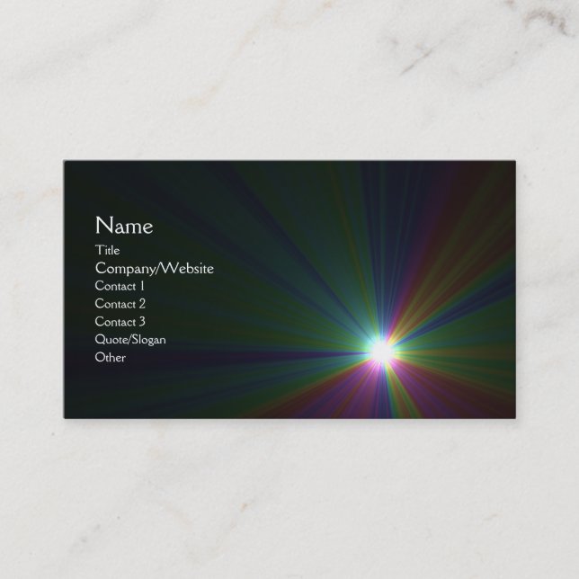Solar Business Card (Front)