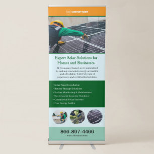 Solar Business Editable Vertical Banner
