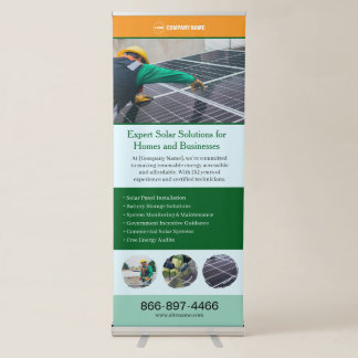 Solar Business Editable Vertical Banner