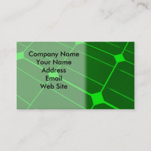 Solar Cell Energy Business Card