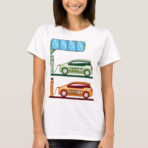Solar Charging Station Electric Vehicle T-Shirt