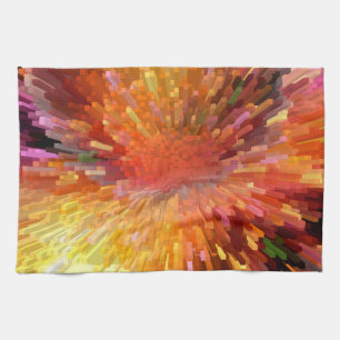 Solar Cube Blast Tea Towel