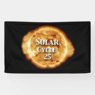 Solar Cycle 25 Active Sun Banner