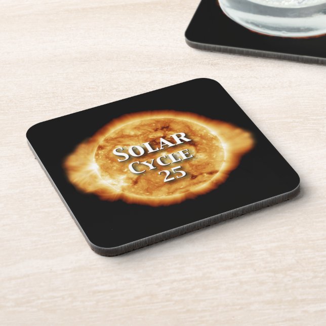 Solar Cycle 25 Active Sun Coaster (Left Side)