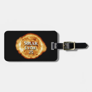 Solar Cycle 25 Active Sun Luggage Tag