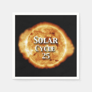 Solar Cycle 25 Active Sun Napkin