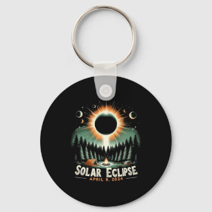 Solar Eclipse 04.08.2024 American Solar Eclipse Key Ring