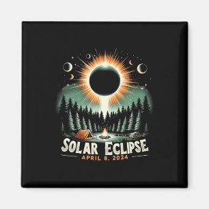 Solar Eclipse 04.08.2024 American Solar Eclipse Magnet