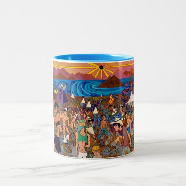 Solar Eclipse 2012 Two-Tone Coffee Mug (Center)
