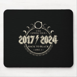 Solar Eclipse 20172024 Back To Black Usa Spring To Mouse Mat