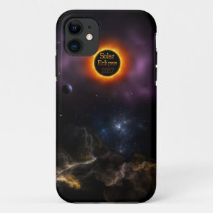 Solar Eclipse 2017 Nebula Bloom iPhone 11 Case