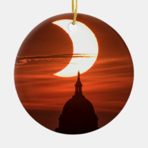 Solar Eclipse 2021 Ceramic Tree Decoration
