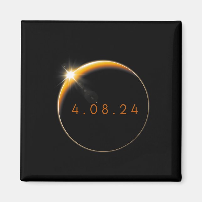 Solar Eclipse 2024 040824 Eclipse Mens Womens Kids Magnet (Front)