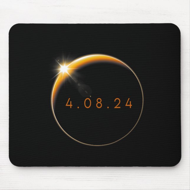Solar Eclipse 2024 040824 Eclipse  Mouse Mat (Front)