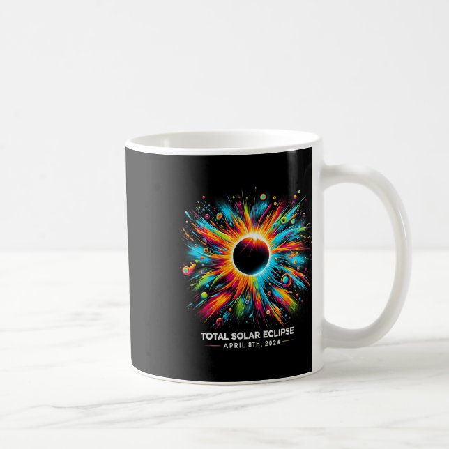 Solar Eclipse 2024 04.08.24 Eclipse Mens Womens Ki Coffee Mug (Right)