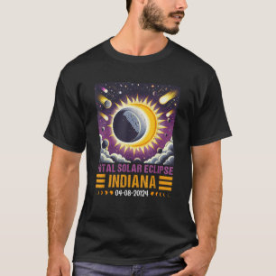 Solar Eclipse 2024 American Totality State Indiana T-Shirt