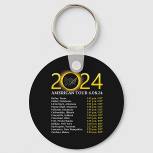 Solar Eclipse 2024 American Tour 2024 Totality Tot Key Ring