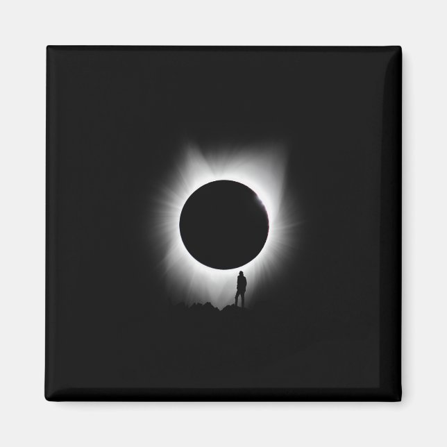 Solar Eclipse 2024 Art Solar Eclipse Art  Magnet (Front)