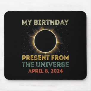 Solar Eclipse 2024 Birthday Present 4.8.24 Totalit Mouse Mat