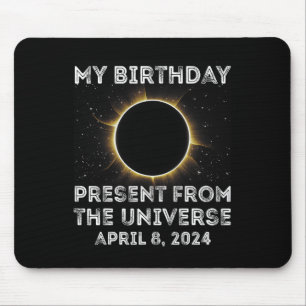 Solar Eclipse 2024 Birthday Present 4.8.24 Totalit Mouse Mat