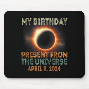 Solar Eclipse 2024 Birthday Present 4.8.24 Totalit Mouse Mat