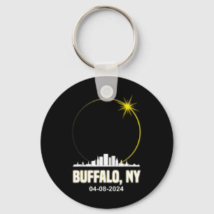 Solar Eclipse 2024 Buffalo Skyline Total Solar Ecl Key Ring