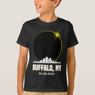 Solar Eclipse 2024 Buffalo Skyline Total Solar Ecl T-Shirt