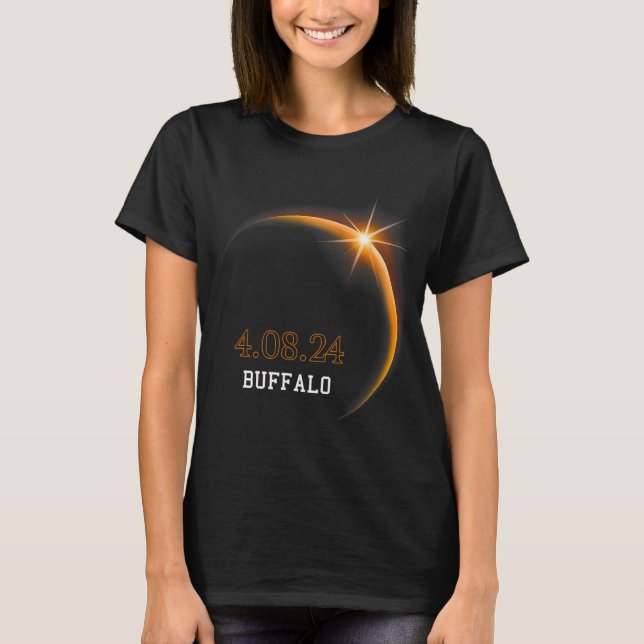 Solar Eclipse 2024 Buffalo Totality Spring 4.08.24 T-Shirt (Front)