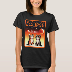 Solar Eclipse 2024 Cats Total Solar Eclipse 4.08.2 T-Shirt