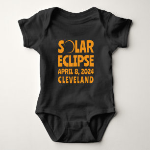 Solar Eclipse 2024 Cleveland Ohio Baby Bodysuit