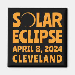 Solar Eclipse 2024 Cleveland Ohio Magnet