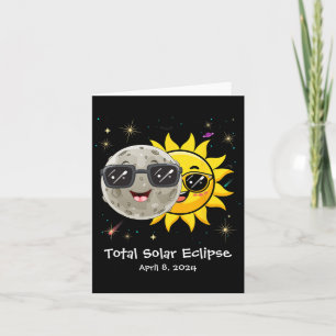 Solar Eclipse 2024 Cute Solar Eclipse Kids Boys Gi Card