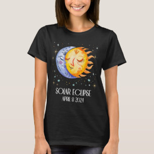 Solar Eclipse 2024 Cute Solar Eclipse Kids Boys Gi T-Shirt