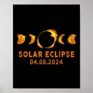 Solar Eclipse 2024 Cute Solar Eclipse Kids Toddler Poster