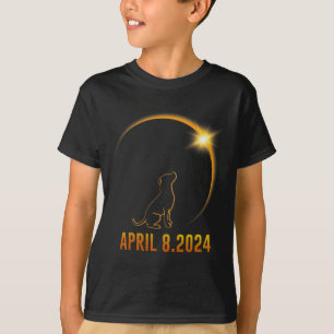 Solar Eclipse 2024 Dog Totality 1  T-Shirt
