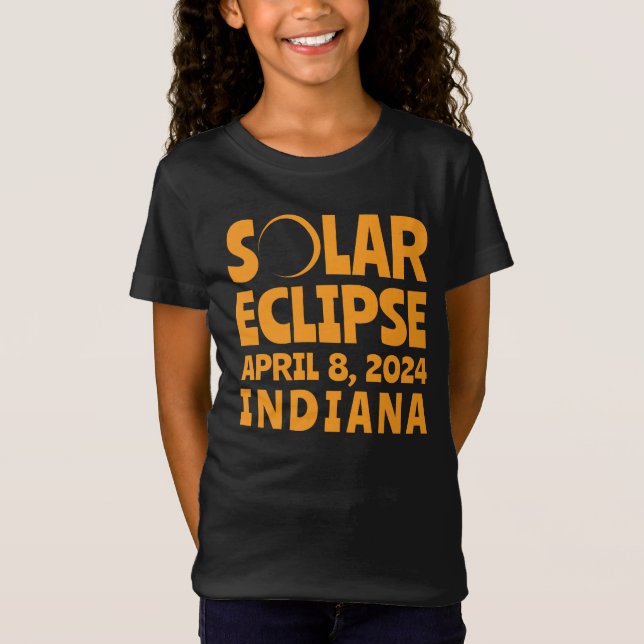 Solar Eclipse 2024 Indiana T-Shirt (Front)