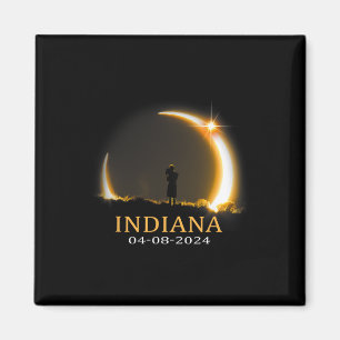 Solar Eclipse 2024 Indiana Total Solar Eclipse  Magnet
