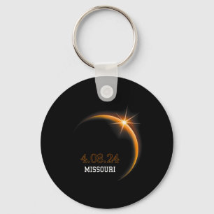 Solar Eclipse 2024 Missouri Totality Spring 4.08.2 Key Ring