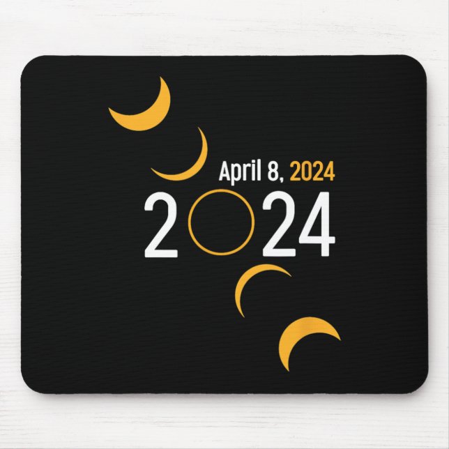 Solar Eclipse 2024  Mouse Mat (Front)