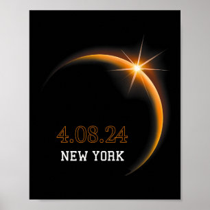 Solar Eclipse 2024 New York Totality Spring 4.08.2 Poster