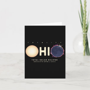 Solar Eclipse 2024 Ohio Total Eclipse Astronomy Gr Card