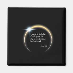 Solar Eclipse 2024 - Psalm 191  Magnet