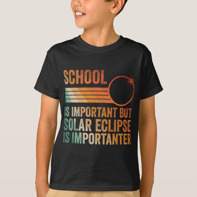 Solar Eclipse 2024 Shirt School Solar Eclipse Is I (Front)