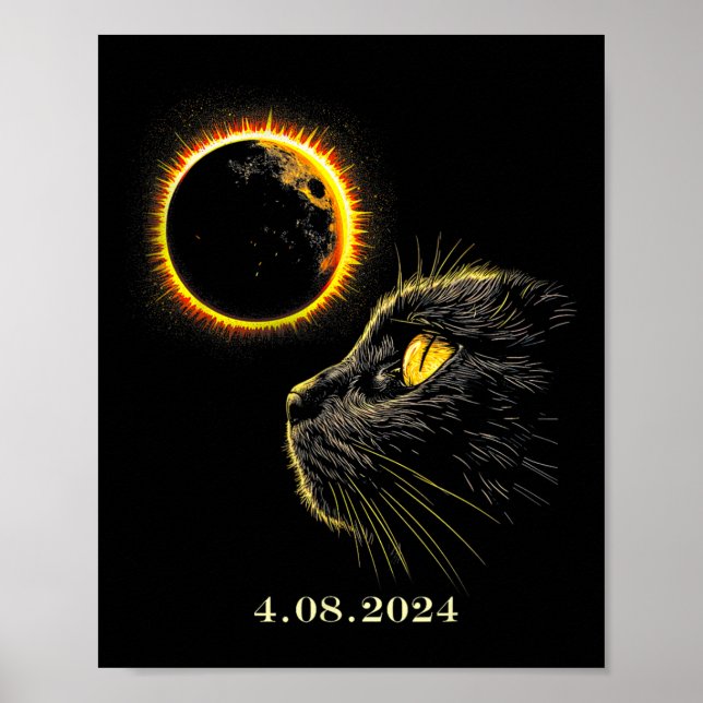 Solar Eclipse 2024 Shirt Total Eclipse April 8th 2 Poster (Front)