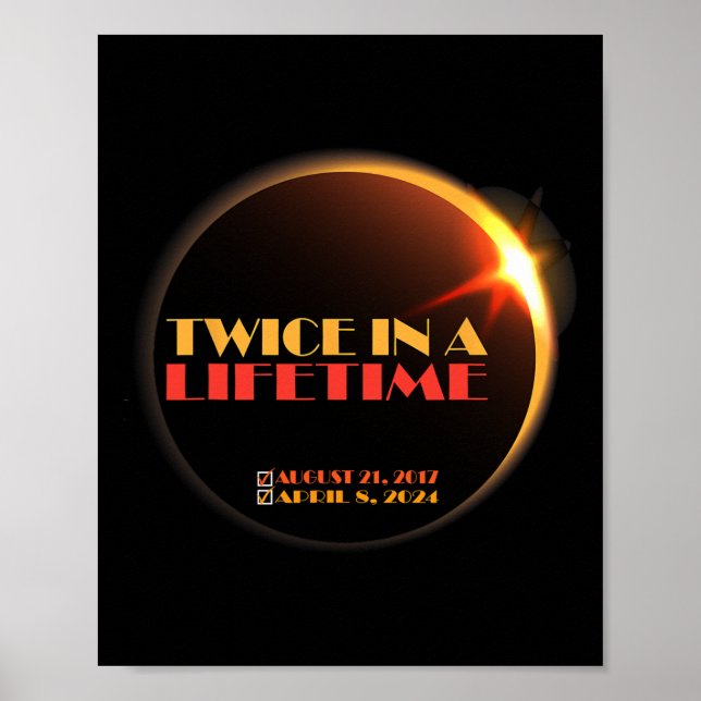 Solar Eclipse 2024 Solar Eclipse 2024 040824 Eclip Poster (Front)