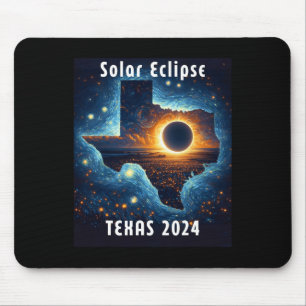 Solar Eclipse 2024 Starry Night Mouse Mat