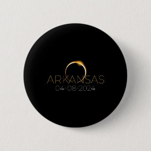 Solar Eclipse 2024 State Arkansas Total Solar Ecli 6 Cm Round Badge