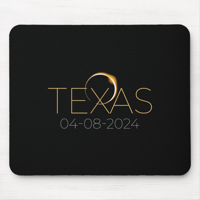 Solar Eclipse 2024 State Texas Total Solar Eclipse Mouse Mat (Front)