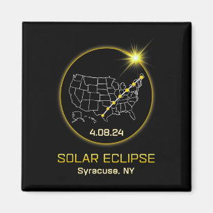Solar Eclipse 2024 Syracuse Ny New York Totality E Magnet