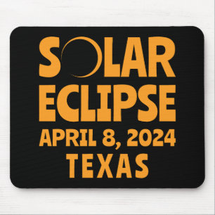 Solar Eclipse 2024 Texas Mouse Mat